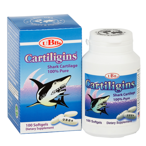 Thực phẩm bảo vệ sức khỏe UBB® CARTILIGINS HỘP 100V Thực phẩm bảo vệ sức khỏe UBB® CARTILIGINS HỘP 100V